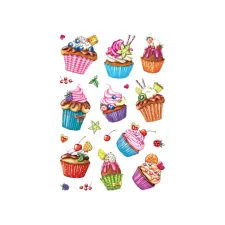 Etiket HERMA 3387 cupcakjes glitter