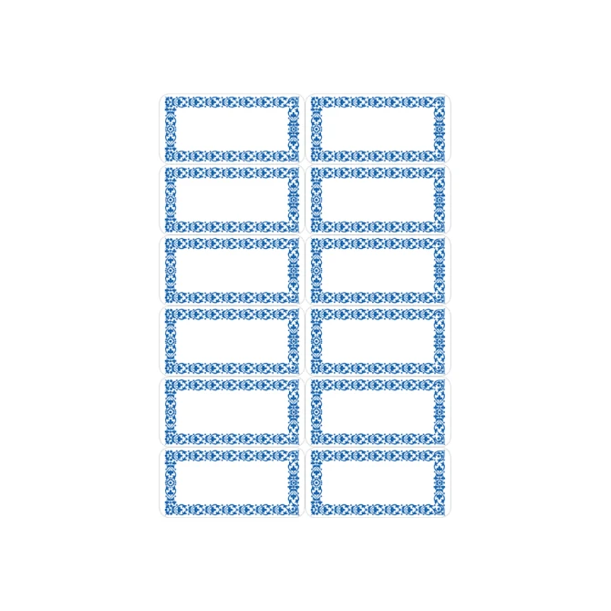 Etiket HERMA 3742 keuken blauw