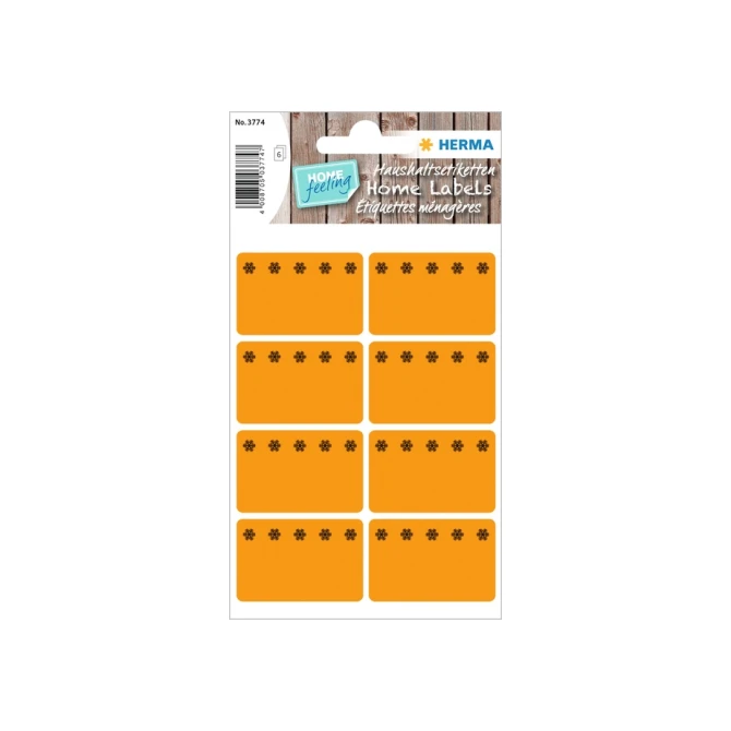 Etiket HERMA 3774 26x40mm diepvries oranje 48stuks