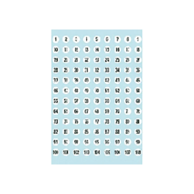 Etiket HERMA 4128 8mm getallen 1-540 540stuks