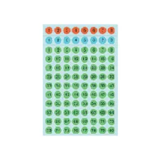 Etiket HERMA 4129 8mm getallen 1-160 kleur assorti 576stuks