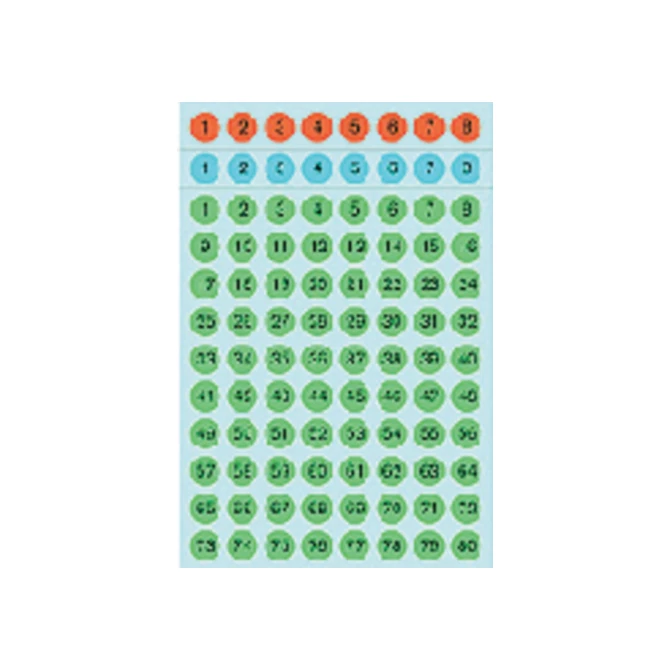 Etiket HERMA 4129 8mm getallen 1-160 kleur assorti 576stuks