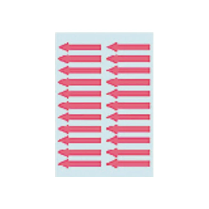 Etiket HERMA 4143 38x7mm pijl rood 88stuks