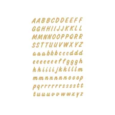 Etiket HERMA 4152 8mm letters A-Z goud op transparant 238stuks