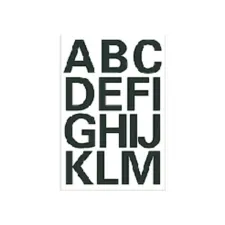 Etiket HERMA 4167 25mm letters A-Z zwart