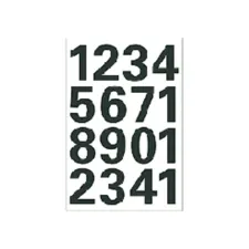 Etiket HERMA 4168 25mm getallen 0-9 zwart