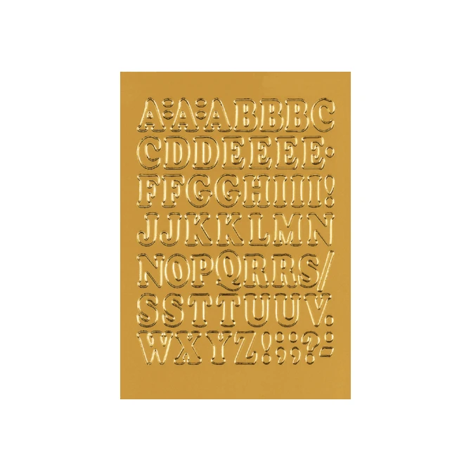 Etiket HERMA 4183 12mm letters A-Z goudfolie 50stuks