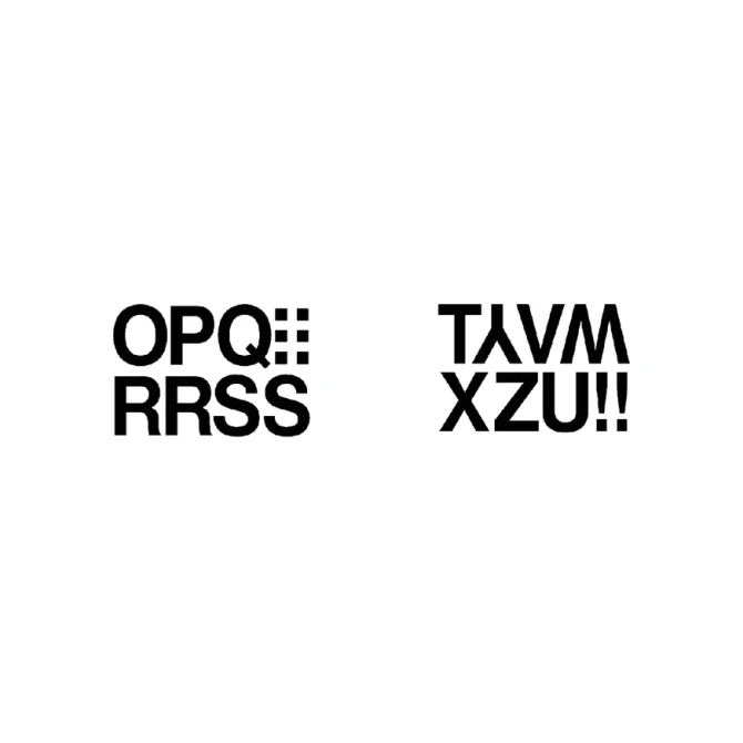 Etiket HERMA 4188 33mm letters O-Z zwart 16stuks