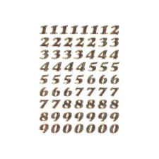Etiket HERMA 4193 8mm getallen 0-9 goudfolie 64stuks