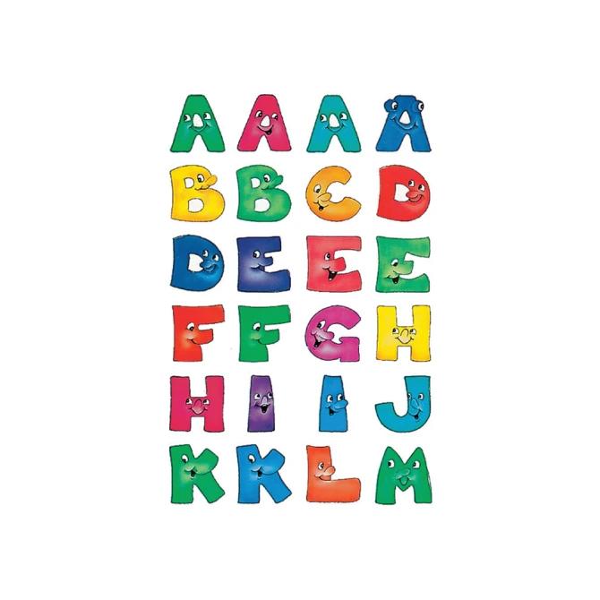 Etiket HERMA 4194 28mm letters a-z gezichten 48stuks