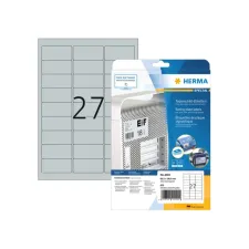 Etiket HERMA 4222 63.5x29.6mm weerbestendig zilver 675stuks