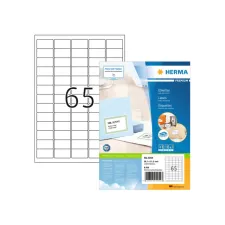Etiket HERMA 4254 38.1x21.2mm premium wit 6500stuks