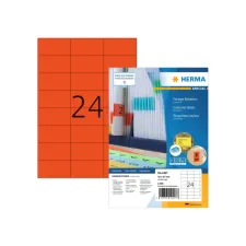 Etiket HERMA 4407 70x37mm rood 2400stuks