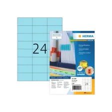 Etiket HERMA 4408 70x37mm blauw 2400 etiketten