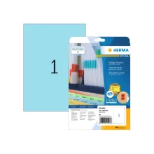 Etiket HERMA 4423 210x297mm A4 verwijderbaar blauw 20stuks