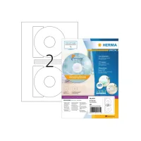 Etiket HERMA 4471 CD 116mm wit opaqua 200stuks