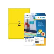 Etiket HERMA 4496 199.6x143.5mm geel 40stuks