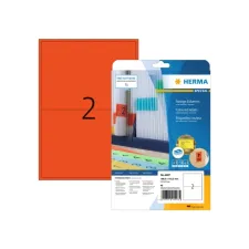Etiket HERMA 4497 199.6x143.5mm verwijderbaar rood 40 stuks