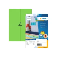 Etiket HERMA 4564 105x148mm groen 80 etiketten