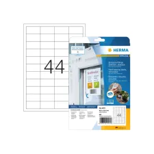 Etiket HERMA 4572 48.3x25.4mm folie wit 880 etiketten