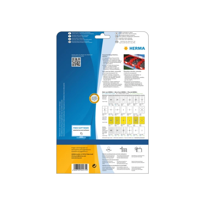 Etiket HERMA 4575 99.1x67.7mm folie wit 160 etiketten
