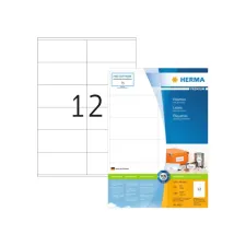 Etiket HERMA 4635 105x48mm premium wit 2400 etiketten