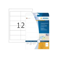 Etiket HERMA 4682 96.5x42.3mm folie transparant 300stuks