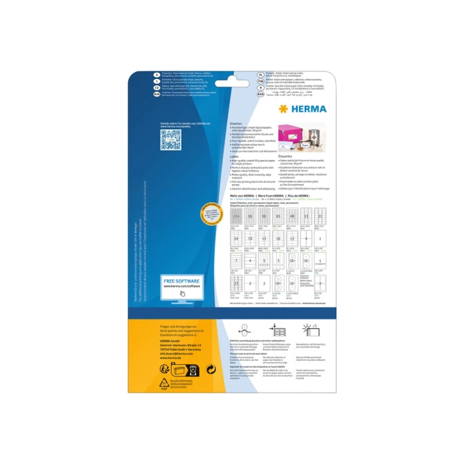 Etiket HERMA 4824 210x297mm wit 25stuks