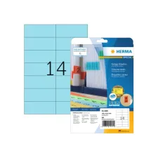 Etiket HERMA 5060 105x42.3mm verwijderbaar blauw 280stuks