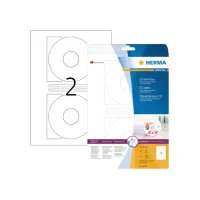 Etiket HERMA 5079 CD 116mm wit opaqua 50stuks