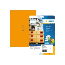 Etiket HERMA 5149 210x297mm A4 fluor oranje 20stuks