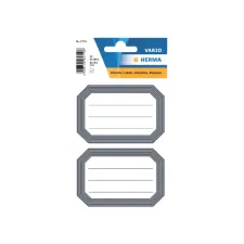 Etiket HERMA 5719 82x55mm schrift grijze rand 12stuks