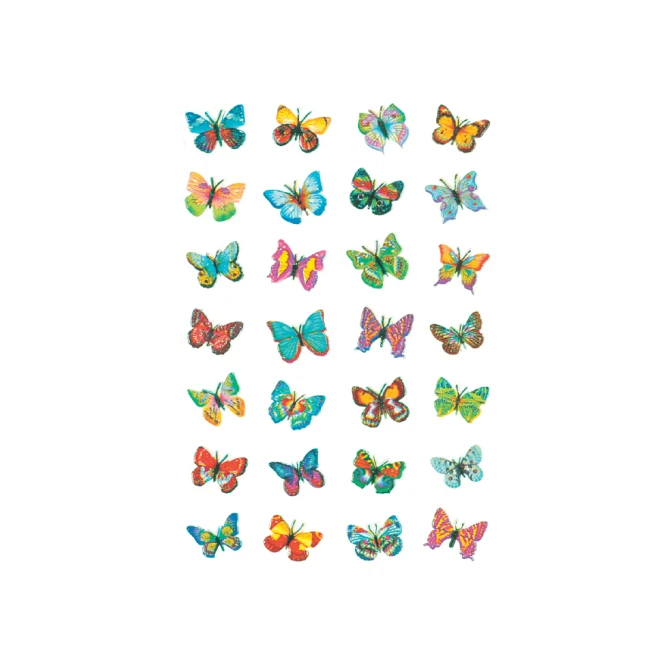 Etiket HERMA 6819 vlinder glitter folie