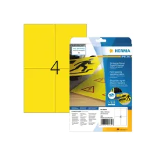 Etiket HERMA 8032 105x148mm weerbestendig geel 100stuks