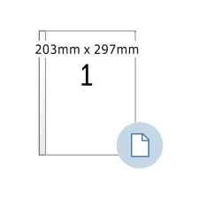 Etiket HERMA 8401 A4 EXPR 500 203x297mm wit 500 stuks