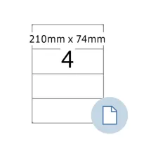Etiket HERMA 8405 A4 EXPR 500 210x74mm wit 2000 stuks