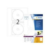 Etiket HERMA 8624 CD 116mm wit opaqua 20stuks