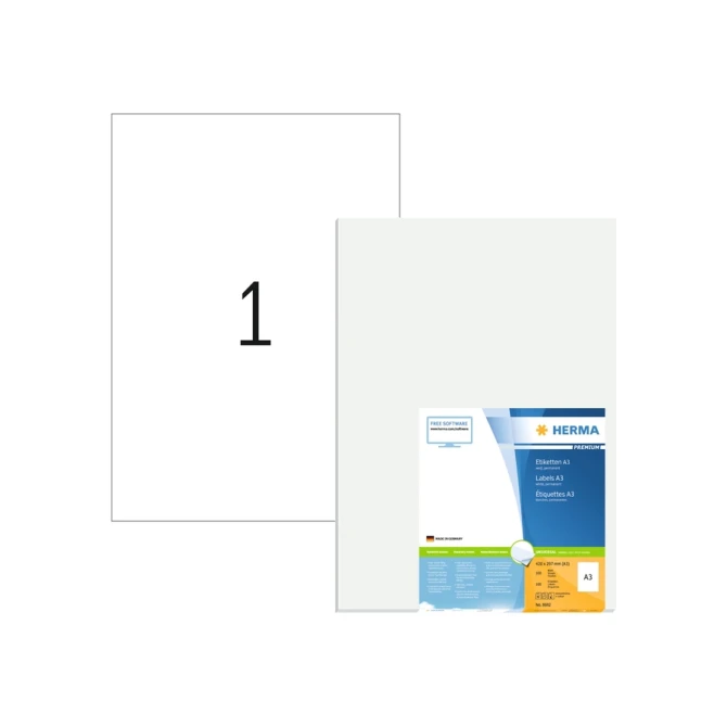 Etiket HERMA 8692 A3 420X297mm 100 etiketten