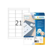 Etiket HERMA 8838 63.5x38.1mm mat wit 525stuks