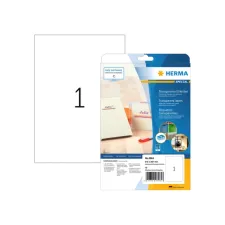 Etiket HERMA 8964 210x297mm transparant glanzend 10stuks