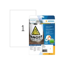 Etiket HERMA 9500 210x297mm weerbestendig wit 10stuks
