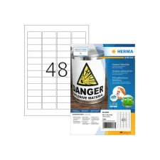 Etiket HERMA 9536 45.7x21.2mm weerbestendig wit 1920 etiketten
