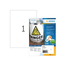 Etiket HERMA 9543 210x297mm weerbestendig wit 40stuks
