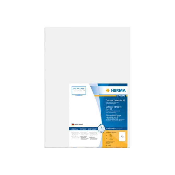 Etiket HERMA 9544 297x420mm weerbestendig wit 40stuks