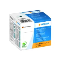 Etiket HERMA adres 4340 70x38mm op rol wit 250stuks