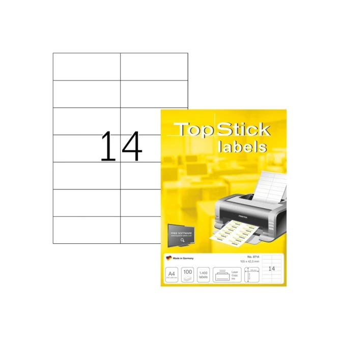 Etiket Office 105x42.3mm 1400 stuks