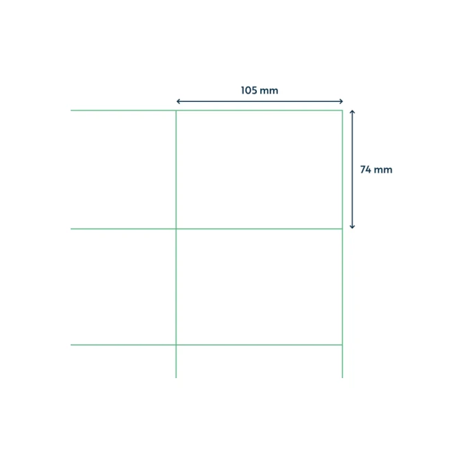 Etiket Qbasic A4 1.000 vel 105x74 mm 8000 labels