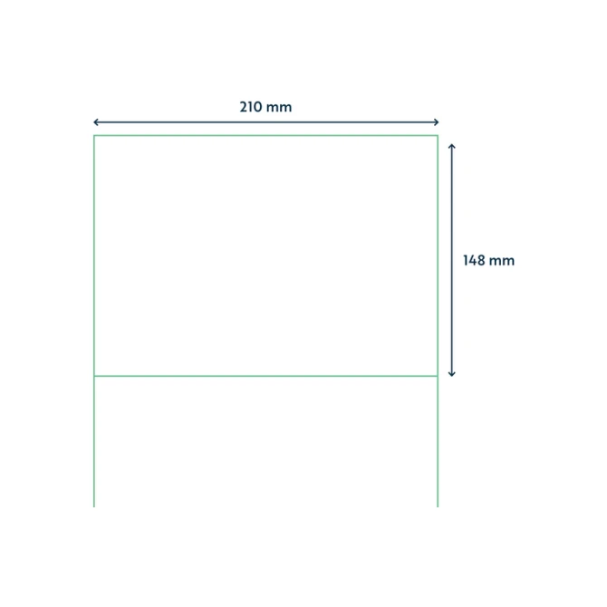 Etiket Qbasic A4 1.000 vel 210x148mm 2000 labels