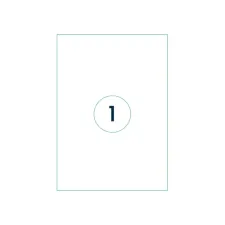 Etiket Qbasic A4 1.000 vel 210x297mm 1000 labels