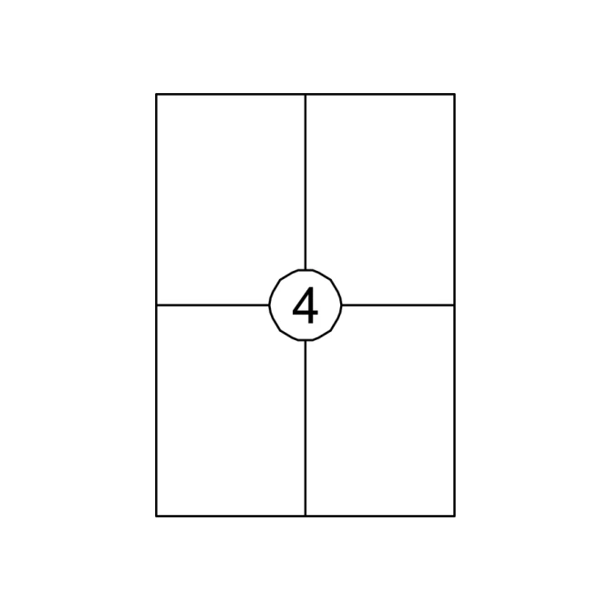 Etiket Quantore 105X148mm 60 stuks